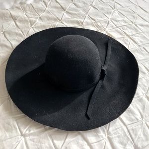 Wool Wide Brim Floppy Hat